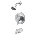 American Imaginations Wall Mount Brass Shower Kit In Chrome Color AI-34914